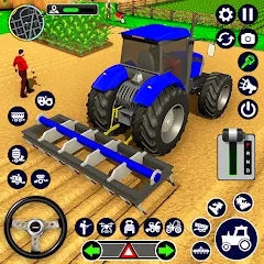 Взлом Real Tractor Driving Simulator (Реальный симулятор вождения трактора)  [МОД Все открыто] - последняя версия apk на Андроид