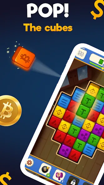 Crypto Blocks Puzzle Challenge  [МОД Mega Pack] Screenshot 1