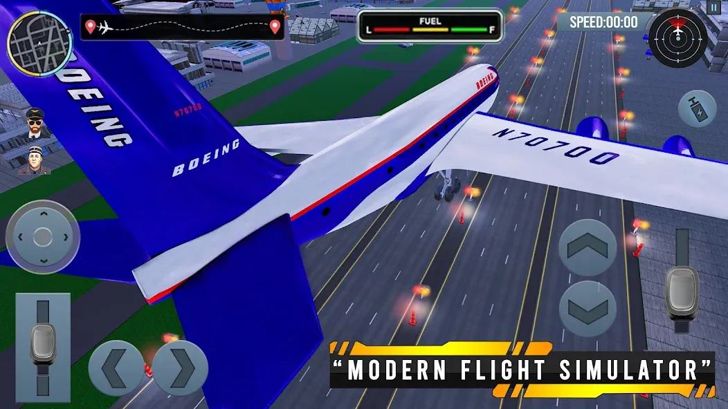 Airplane Simulator Plane Games  [МОД Unlocked] Screenshot 3