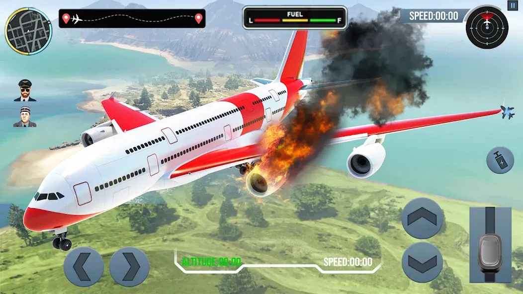 Airplane Simulator Plane Games  [МОД Unlocked] Screenshot 4