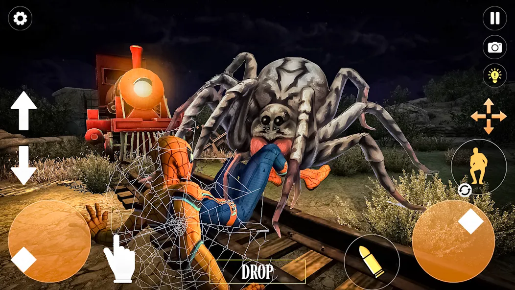 Horror Spider : Scary Train  [МОД Unlocked] Screenshot 4