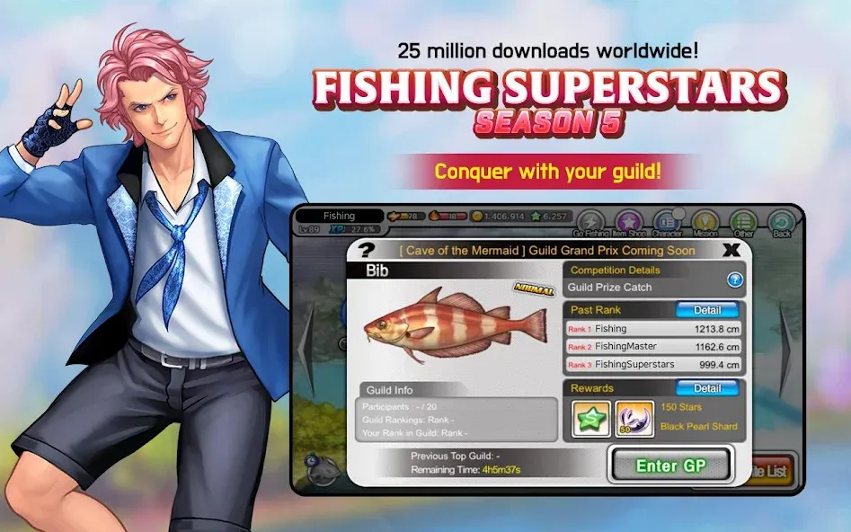 Fishing Superstars (Фишинг Суперзвезды)  [МОД Бесконечные монеты] Screenshot 2