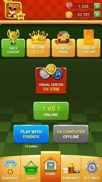 Checkers - Online & Offline  [МОД Меню] Screenshot 2