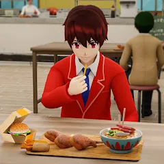 Скачать взломанную Anime Boy High School Life 3d  [МОД Menu] - стабильная версия apk на Андроид