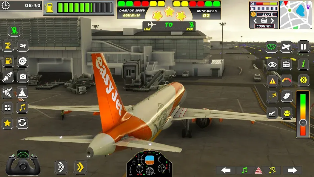 Real Flight Sim Airplane Games (Реал Флайт Сим Авиасимуляторы игры на самолеты)  [МОД Menu] Screenshot 4