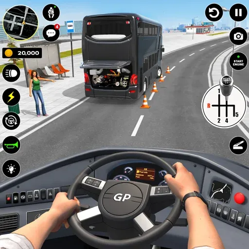 Bus Simulator : 3D Bus Games (Бас Драйвинг Симулятор ПВП Игра)  [МОД Unlimited Money] Screenshot 1