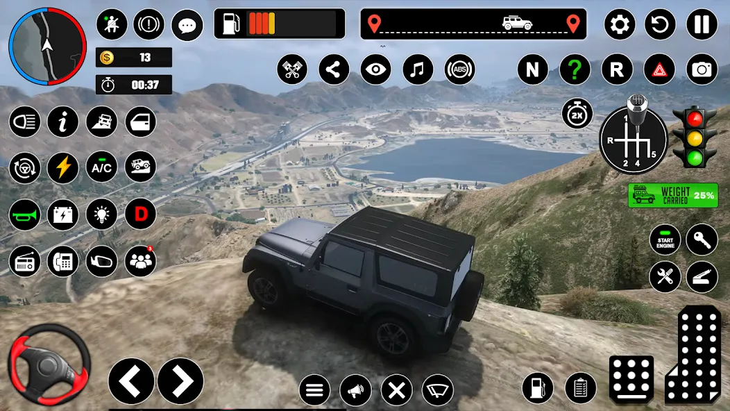 Offroad Jeep Driving & Parking  [МОД Бесконечные монеты] Screenshot 3