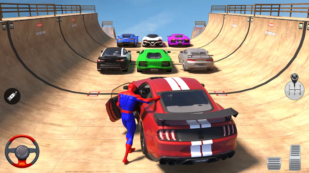 Superhero Car: Mega Ramp Games (Рамп Кар Гейм)  [МОД Mega Pack] Screenshot 3