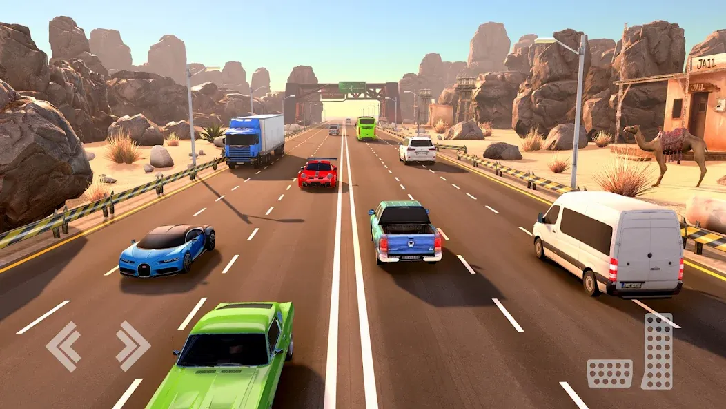 Real Highway Car Racing Games  [МОД Unlocked] Screenshot 2