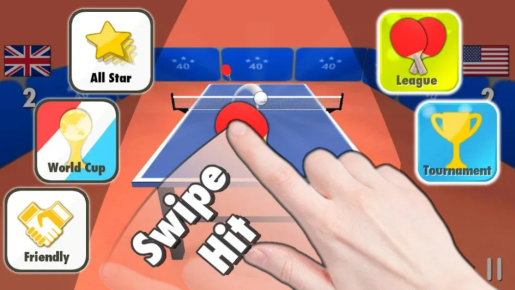 Table Tennis 3D  [МОД Бесконечные монеты] Screenshot 1