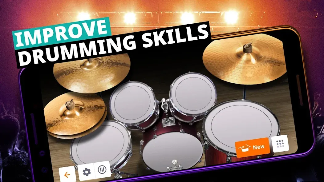 Drum Kit Music Games Simulator  [МОД Все открыто] Screenshot 3