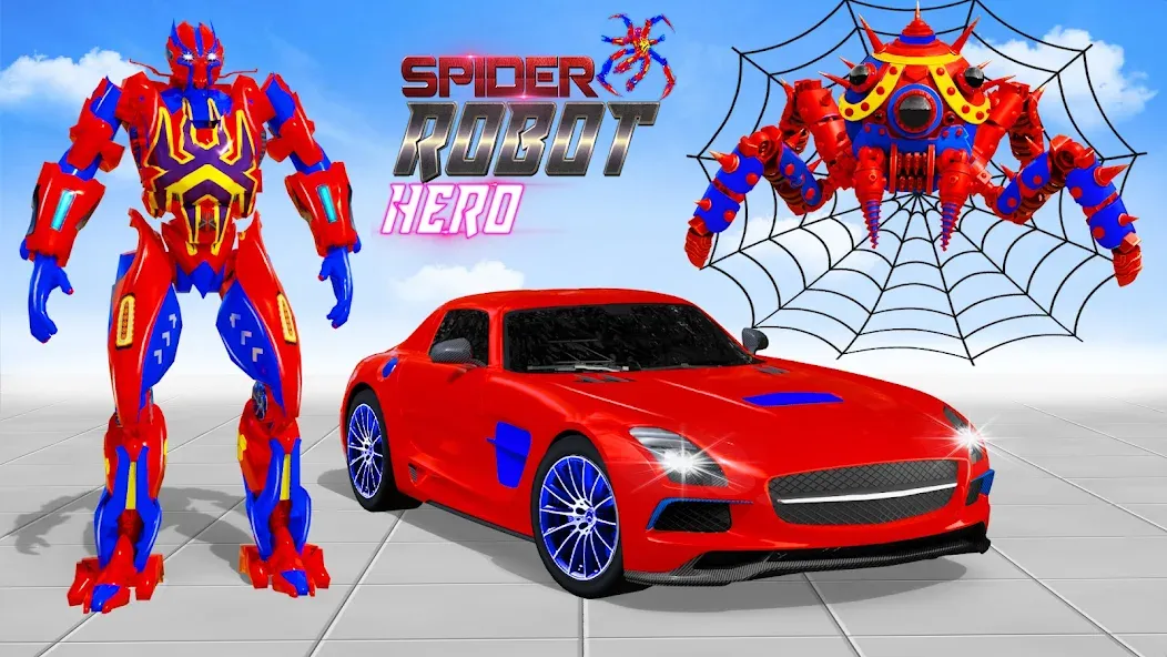 Spider Robot: Robot Car Games (Спайдер Робот)  [МОД Unlocked] Screenshot 4