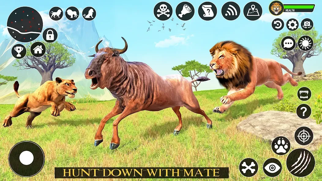 Ultimate Lion Simulator Game (Лайон Симулятор)  [МОД Menu] Screenshot 1