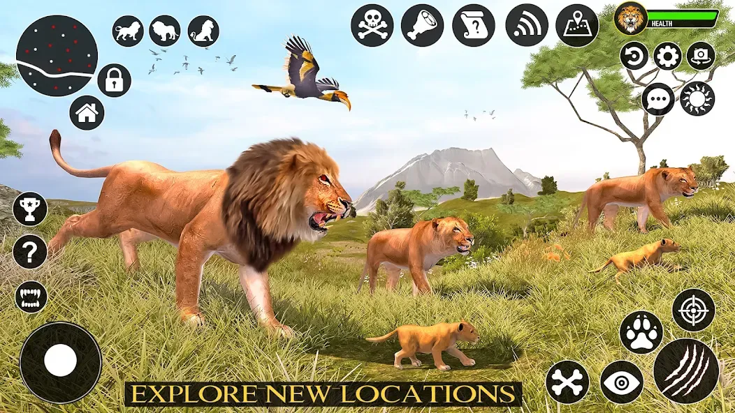 Ultimate Lion Simulator Game (Лайон Симулятор)  [МОД Menu] Screenshot 2