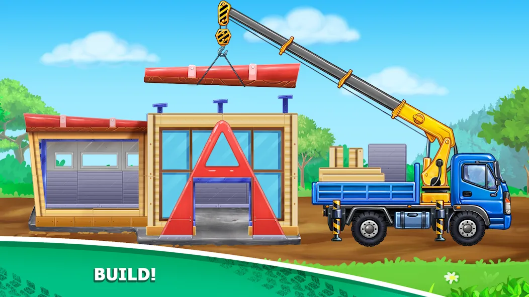 Kids truck games Build a house  [МОД Mega Pack] Screenshot 4