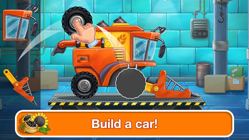 Tractor, car: kids farm games  [МОД Меню] Screenshot 1