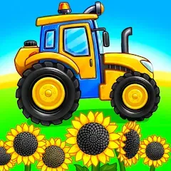 Взломанная Tractor, car: kids farm games  [МОД Меню] - полная версия apk на Андроид