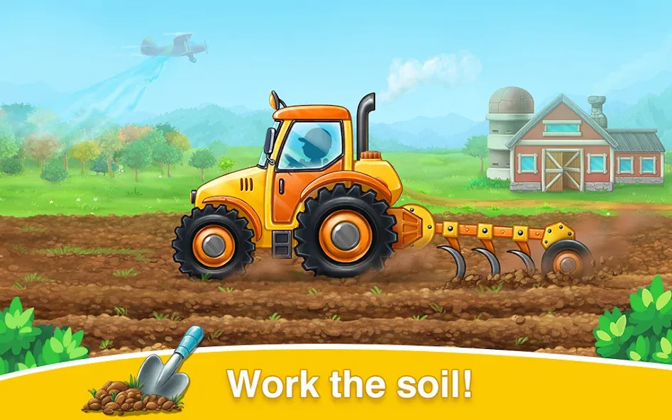 Farm land & Harvest Kids Games  [МОД Много денег] Screenshot 2