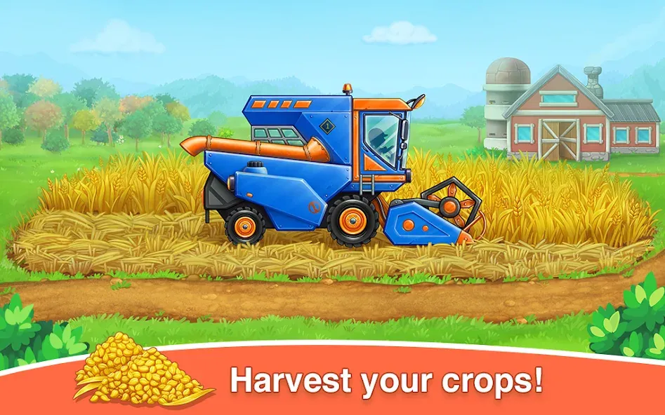 Farm land & Harvest Kids Games  [МОД Много денег] Screenshot 4