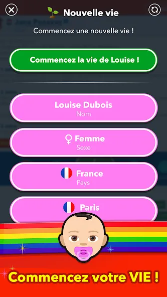 BitLife Français  [МОД Бесконечные деньги] Screenshot 1