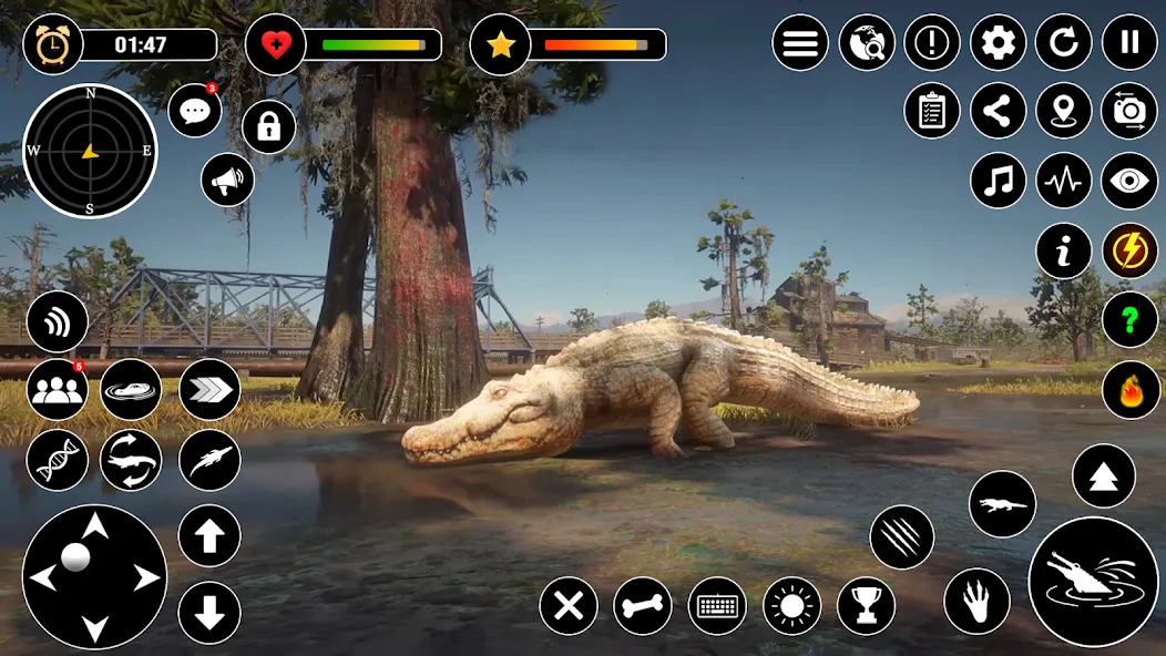 Animal Crocodile Attack Sim (Энимал Крокодайл Аттак Сим)  [МОД Mega Pack] Screenshot 4