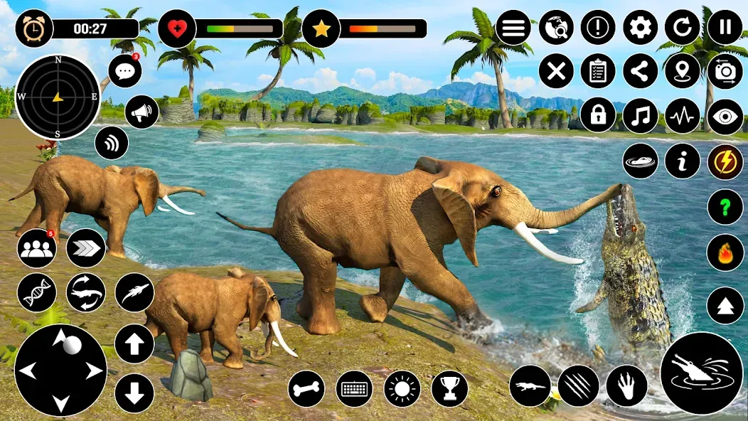 Animal Crocodile Attack Sim (Энимал Крокодайл Аттак Сим)  [МОД Mega Pack] Screenshot 5