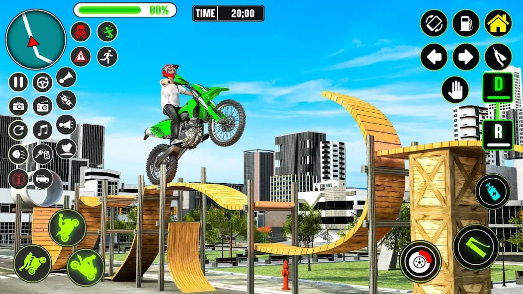 GT Bike Racing Game Moto Stunt (ДжиТи Байк Рейсинг Гейм Мото Стант)  [МОД Меню] Screenshot 1