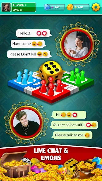 Multiplayer Dice Ludo Games (Мультиплеер Дайс Лудо Игры)  [МОД Бесконечные деньги] Screenshot 2