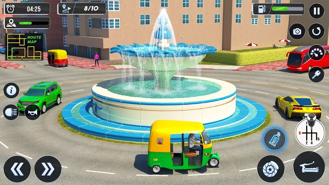 Tuk Tuk Auto Driving Games 3D  [МОД Все открыто] Screenshot 5