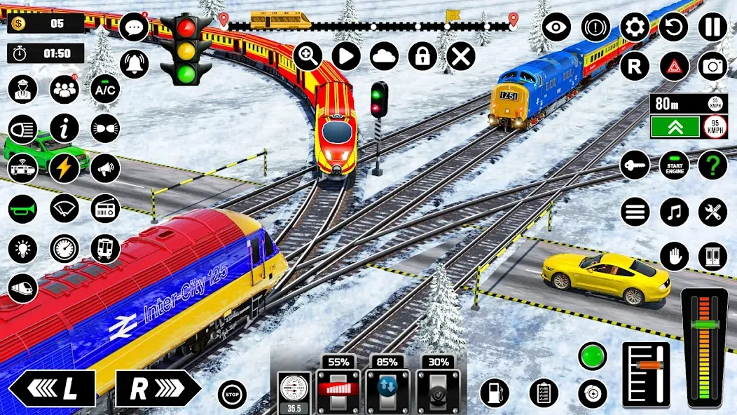 Railway Train Simulator Games  [МОД Unlimited Money] Screenshot 3