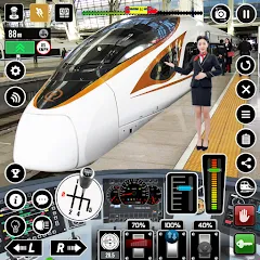 Скачать взлом Railway Train Simulator Games  [МОД Unlimited Money] - последняя версия apk на Андроид