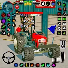 Скачать взломанную Tractor Driving - Tractor Game  [МОД Много монет] - последняя версия apk на Андроид