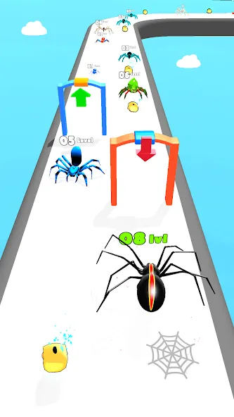 Insect Run - Spider Evolution (Инсект Эволюшн Ран)  [МОД Бесконечные монеты] Screenshot 5