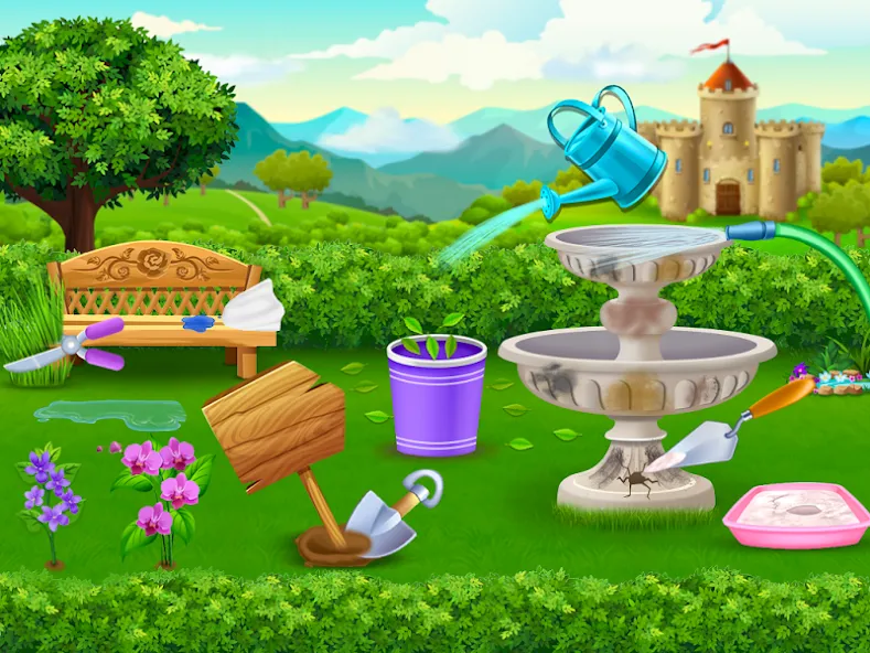 Princess house cleaning advent  [МОД Меню] Screenshot 3