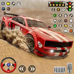 Скачать взломанную Real Rally Drift & Rally Race (Риал Ралли)  [МОД Бесконечные монеты] - стабильная версия apk на Андроид