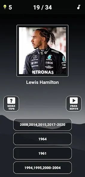 Formula 1:Guess F1 Driver Quiz  [МОД Unlimited Money] Screenshot 4