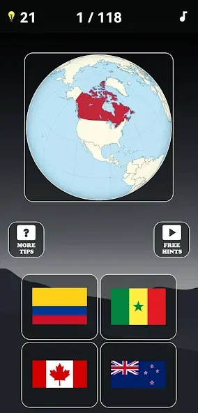 Guess the World Map Quiz  [МОД Menu] Screenshot 2