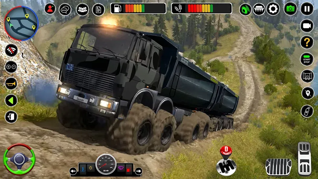 Offroad Mud Truck Simulator 3D  [МОД Много монет] Screenshot 1