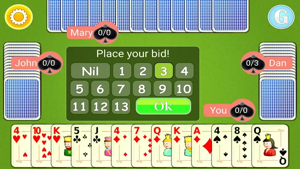 Spades Mobile  [МОД Бесконечные монеты] Screenshot 2