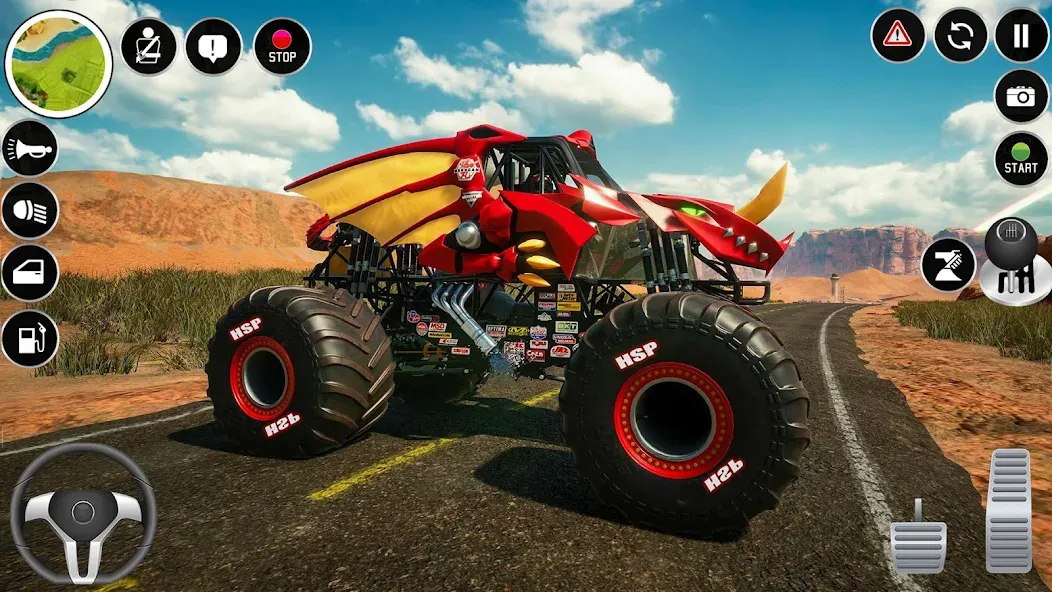 Extreme Monster Truck Game 3D (Монстр Трак Экстремальные Игры)  [МОД Menu] Screenshot 4