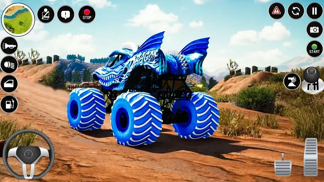 Extreme Monster Truck Game 3D (Монстр Трак Экстремальные Игры)  [МОД Menu] Screenshot 5