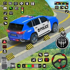 Скачать взломанную Police Car Driving School Game (Полицейская школа вождения автомобилей)  [МОД Mega Pack] - последняя версия apk на Андроид