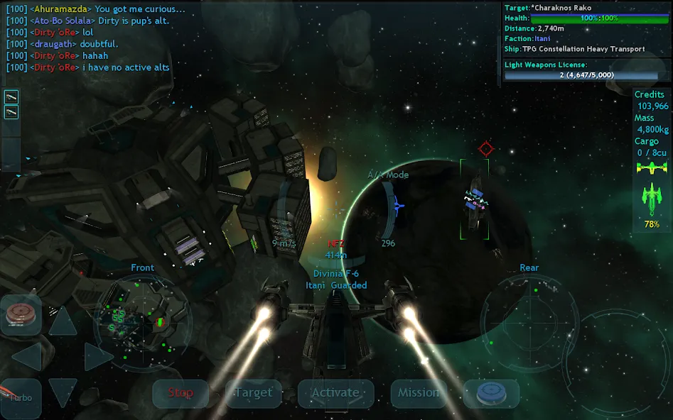 Vendetta Online (3D Space MMO) (Вендетта Онлайн)  [МОД Много монет] Screenshot 2