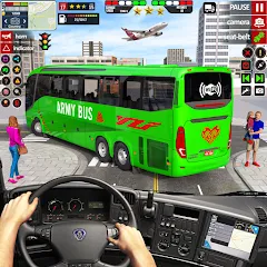 Взломанная US Military Coach Simulator 3D  [МОД Бесконечные монеты] - последняя версия apk на Андроид