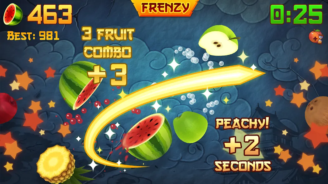 Fruit Ninja® (Фрут Ниндзя)  [МОД Все открыто] Screenshot 2