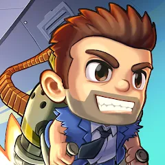 Взломанная Jetpack Joyride (Джетпак Джойрайд)  [МОД Много монет] - полная версия apk на Андроид