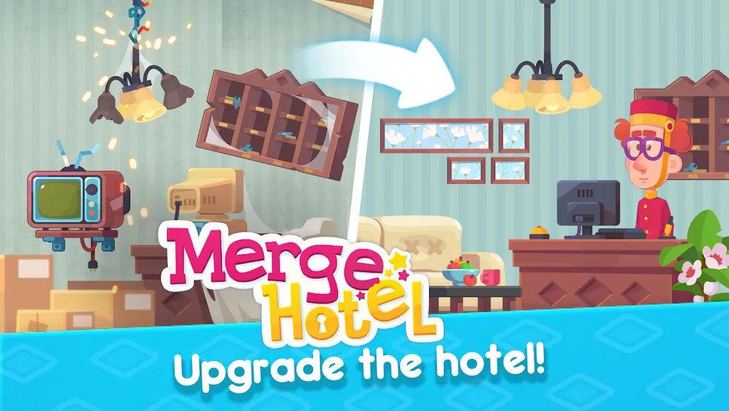 Merge Hotel: Family Story Game (Мердж Отель)  [МОД Menu] Screenshot 3