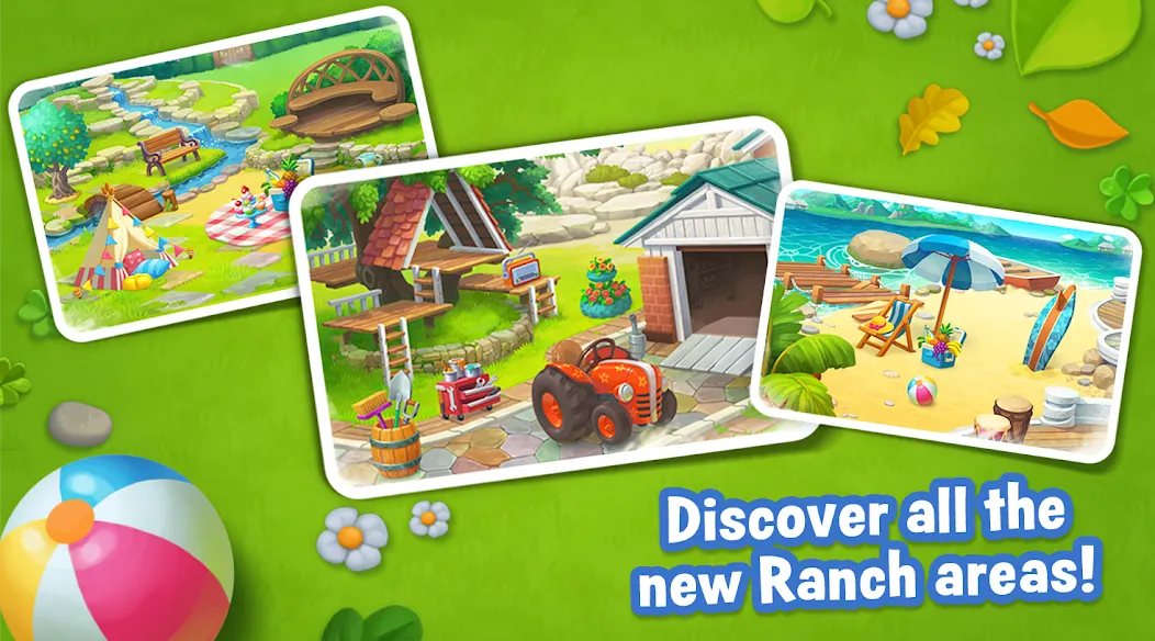 Ranch Adventures: Amazing Matc  [МОД Бесконечные деньги] Screenshot 2