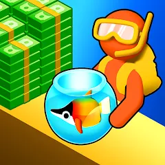 Скачать взломанную Aquarium Land - Fishbowl World (Аквариум Лэнд)  [МОД Много денег] - стабильная версия apk на Андроид