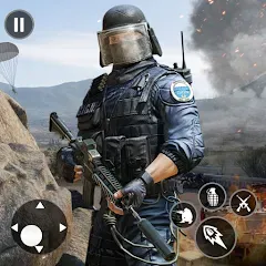 Скачать взломанную Gun Shooting Games Fps Offline  [МОД Меню] - последняя версия apk на Андроид
